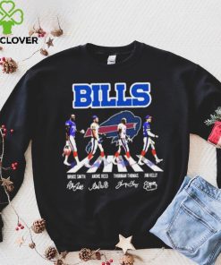 Buffalo Bills Abbey Road Bruce Smith Andre Reed Thurman Thomas And Jim Kelly Signatures Shirt