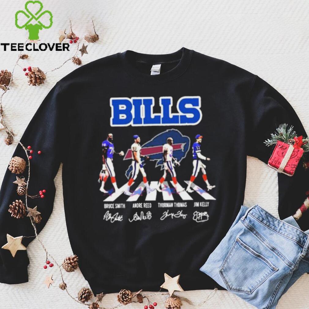 Buffalo Bills Abbey Road Bruce Smith Andre Reed Thurman Thomas And Jim  Kelly Signatures Shirt - Limotees