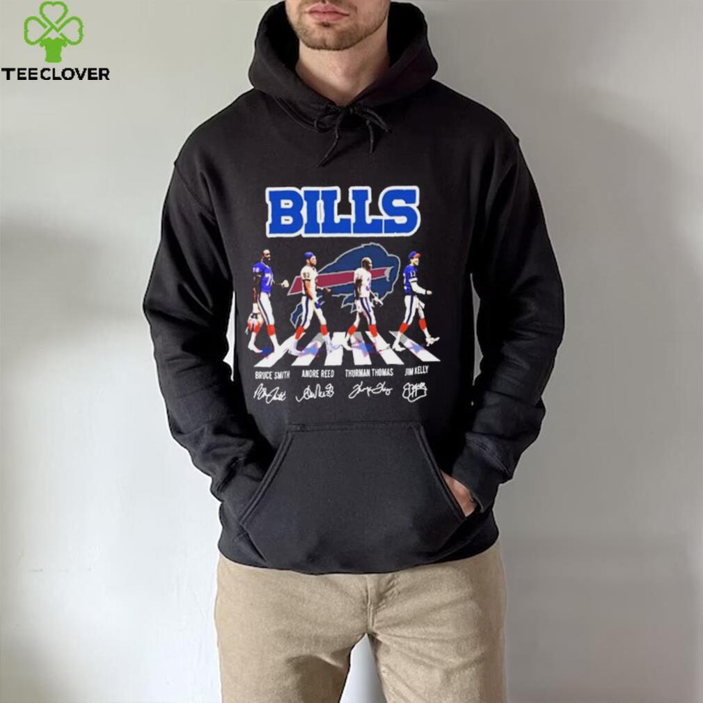 Awesome buffalo Bills Abbey Road Bruce Smith Andre Reed Thurman Thomas And  Jim Kelly Signatures shirt, hoodie, sweater, long sleeve and tank top