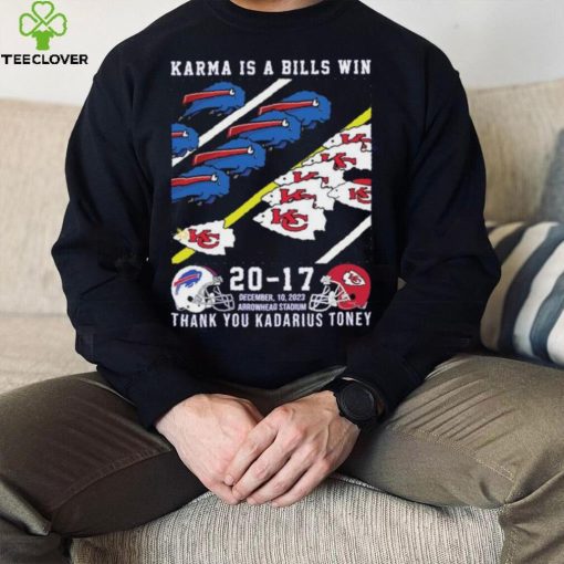 Buffalo Bills And Kansas City Chiefs Karma Is A Bills Win Thank You Kadarius Toney Shirt