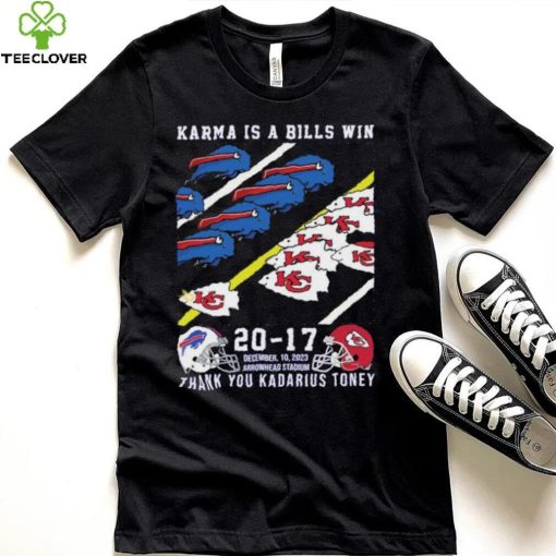 Buffalo Bills And Kansas City Chiefs Karma Is A Bills Win Thank You Kadarius Toney Shirt