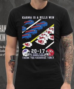 Buffalo Bills And Kansas City Chiefs Karma Is A Bills Win Thank You Kadarius Toney Shirt