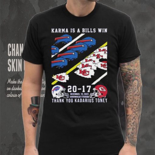 Buffalo Bills And Kansas City Chiefs Karma Is A Bills Win Thank You Kadarius Toney Shirt