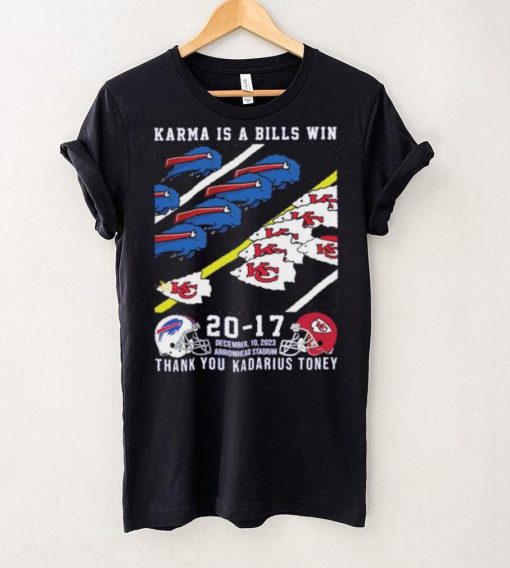 Buffalo Bills And Kansas City Chiefs Karma Is A Bills Win Thank You Kadarius Toney Shirt