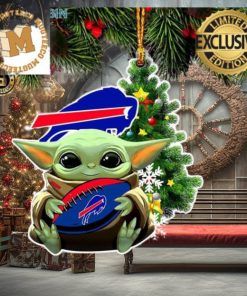 Buffalo Bills Baby Yoda NFL Christmas Tree Decorations Ornament