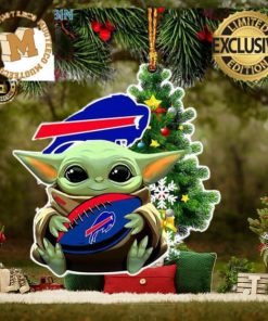 Buffalo Bills Baby Yoda NFL Christmas Tree Decorations Ornament