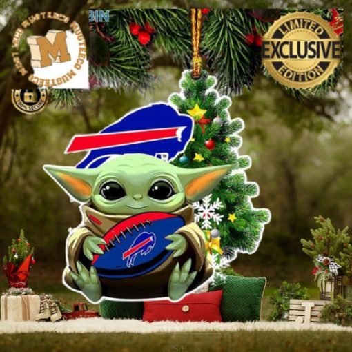 Buffalo Bills Baby Yoda NFL Christmas Tree Decorations Ornament