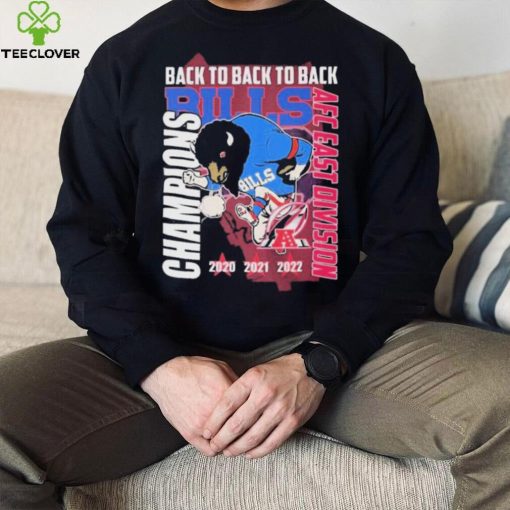 Buffalo Bills Back To Back To Back AFC East Division Champions 2020, 2021, 2022 shirt