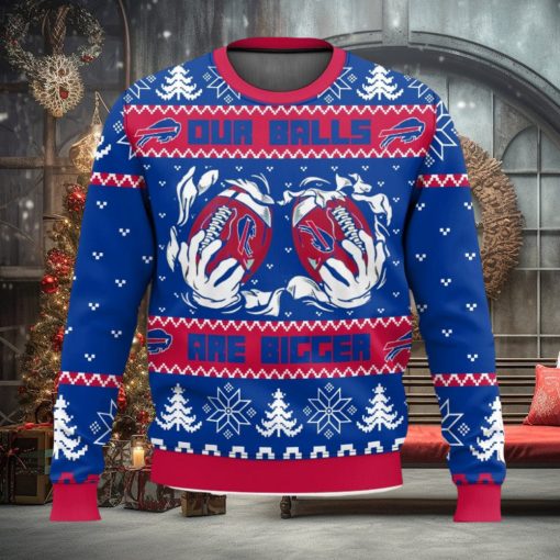 Buffalo Bills Ball Ugly Sweater 3D Printed Men And Women Christmas Gift