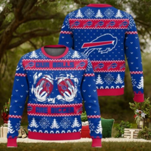 Buffalo Bills Ball Ugly Sweater 3D Sweater Christmas Gift Ugly Christmas Sweater