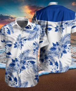 Buffalo Bills Blue Tropical Floral Hawaiian Shirt