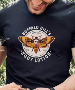 Buffalo Bill’s Body Lotion Death’s Head Moth retro logo shirt 4 Buffalo Bill’s Body Lotion Death’s Head Moth retro logo shirt