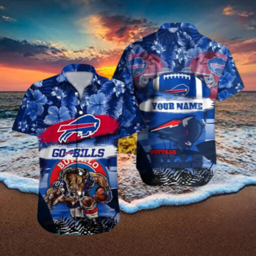 Buffalo Bills Bold Charge Hawaiian Shirt