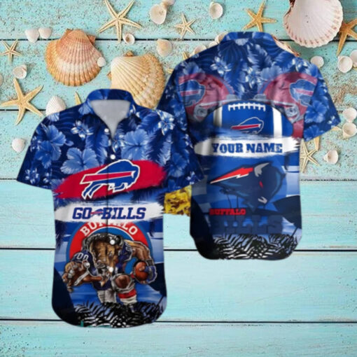 Buffalo Bills Bold Charge Hawaiian Shirt