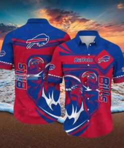Buffalo Bills Bold Striker Hawaiian Shirt