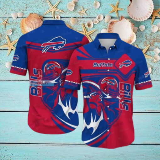 Buffalo Bills Bold Striker Hawaiian Shirt