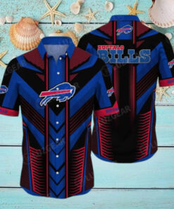 Buffalo Bills Chevron Stripe Hawaiian Shirt