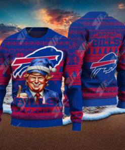 Buffalo Bills Christmas Donald Trump Knitted Sweater