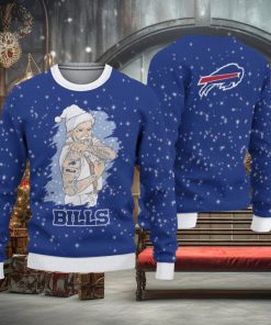 Buffalo Bills Christmas Santa Claus Tattoo Limited Edition Ugly Sweater