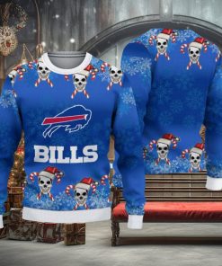 Buffalo Bills Christmas Skull Hot Trending Ugly Sweater For Fans