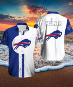 Buffalo Bills Classic Two Tone Logo Hawaiian Shirt