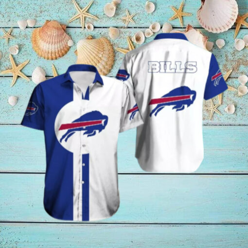 Buffalo Bills Classic Two Tone Logo Hawaiian Shirt