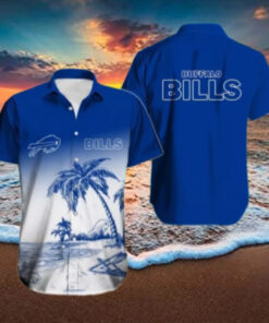 Buffalo Bills Coastal Serenity Blue Hawaiian Shirt