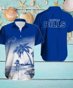 Buffalo Bills Coastal Serenity Blue Hawaiian Shirt