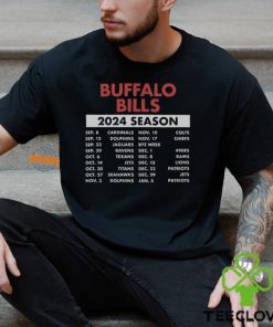 Buffalo Bills Complete Schedule 2024 Shirt