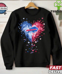 Buffalo Bills Crystal Heart Shirt