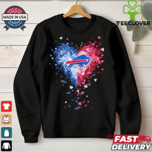 Buffalo Bills Crystal Heart Shirt