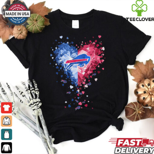 Buffalo Bills Crystal Heart Shirt