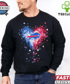 Buffalo Bills Crystal Heart Shirt