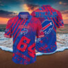 Buffalo Bills Diagonal Color Block Hawaiian Shirt