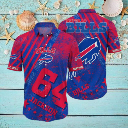 Buffalo Bills Custom Name And Number Hawaiian Shirt