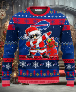 Buffalo Bills Dabbing Santa Claus Ugly Christmas Sweater