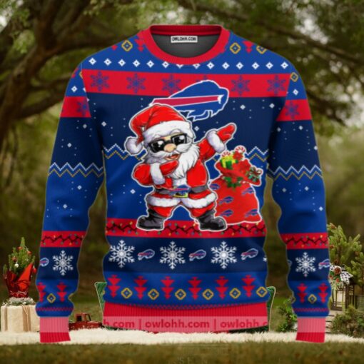 Buffalo Bills Dabbing Santa Claus Ugly Christmas Sweater
