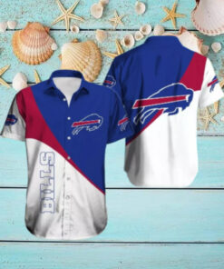Buffalo Bills Diagonal Color Block Hawaiian Shirt