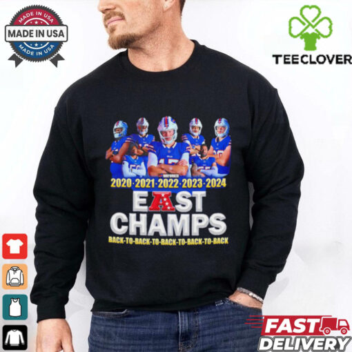 Buffalo Bills East Champs back to back 2020 2024 shirt