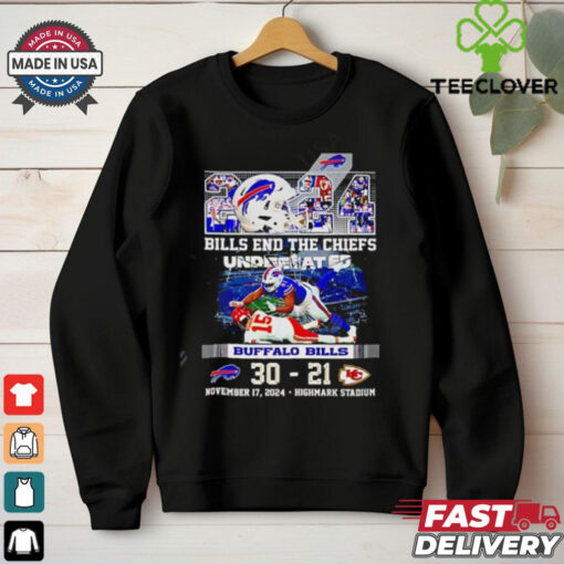 Buffalo Bills End The Chiefs 31 21 Score 2024 shirt