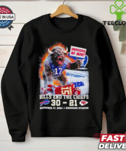Buffalo Bills End The Chiefs Undefeated No More 30 21 Final Score Shirt