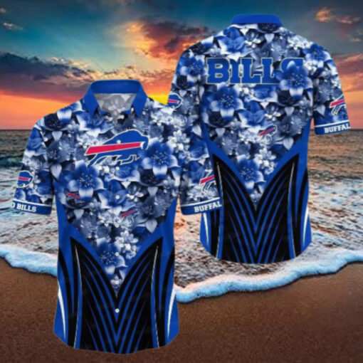 Buffalo Bills Floral Fusion Hawaiian Shirt