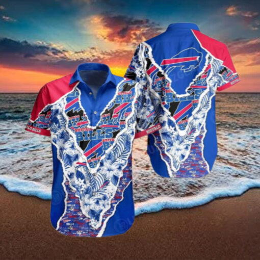 Buffalo Bills Floral Patch Hawaiian Shirt