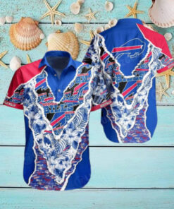 Buffalo Bills Floral Patch Hawaiian Shirt