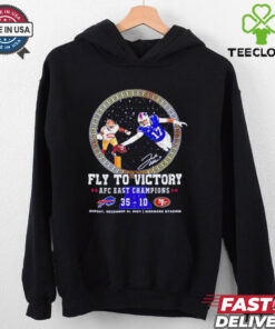 Buffalo Bills Fly To Victory 2024 AFC East Champions Bills 35 10 49ers shirt