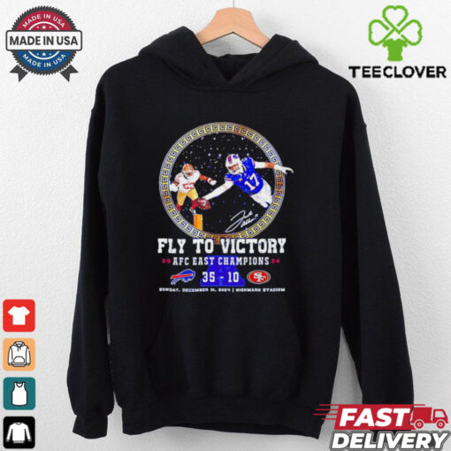Buffalo Bills Fly To Victory 2024 AFC East Champions Bills 35 10 49ers shirt