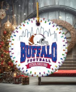 Buffalo Bills Football Chritmas Hallmark NFL Ceramic Ornament