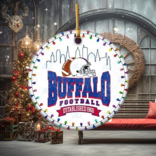 Buffalo Bills Football Chritmas Hallmark NFL Ceramic Ornament