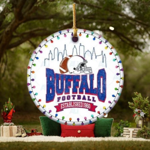 Buffalo Bills Football Chritmas Hallmark NFL Ceramic Ornament