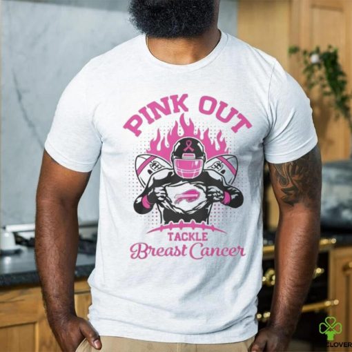 Buffalo Bills Football Pink Out Tackle Breast Cancer Shirt